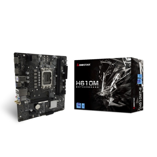 Biostar H610MT-E motherboard Intel H610 LGA 1700 micro ATX Image