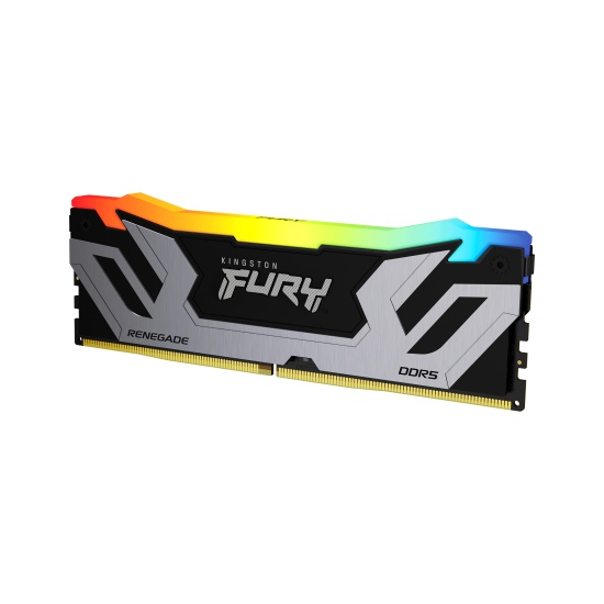 Kingston Technology FURY 24GB 8400MT/s DDR5 CL40 CUDIMM Renegade RGB Silver XMP Image