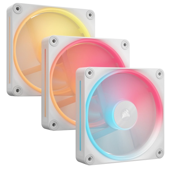 Corsair iCUE LINK LX120-R RGB Computer case Fan 12 cm White 3 pc(s) Image