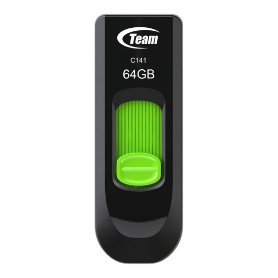 Team Group C141 USB flash drive 64 GB USB Type-A 2.0 Black, Green Image