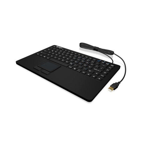 KeySonic KSK-5230IN keyboard USB QWERTZ Swiss Black Image