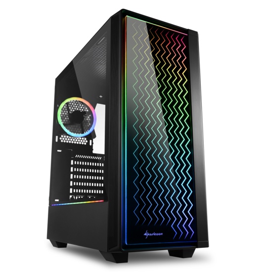 Sharkoon RGB LIT 200 Midi Tower Black Image