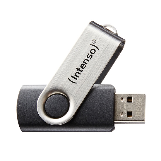 Intenso Basic Line USB flash drive 8 GB USB Type-A 2.0 Black, Silver Image