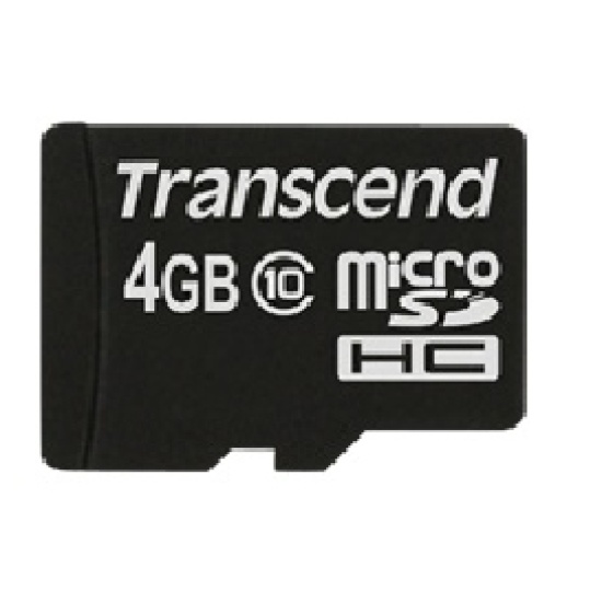 Transcend microSDXC/SDHC Class 10 4GB Image
