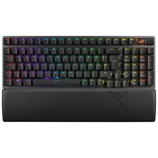 ASUS ROG Strix Scope II 96 Wireless keyboard Gaming USB + RF Wireless + Bluetooth QWERTZ German Black Image