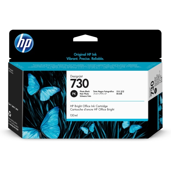 HP 730 130-ml Photo Black DesignJet Ink Cartridge Image