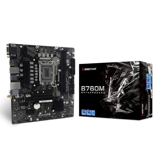 Biostar B760MX2-E D4 motherboard Intel B760 LGA 1700 micro ATX Image