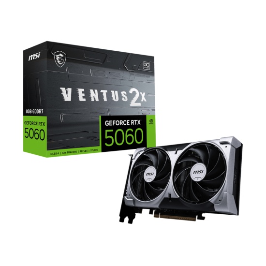 MSI GeForce RTX 5060 8G VENTUS 2X OC NVIDIA 8 GB GDDR7 Image