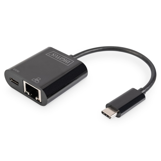 Digitus USB Type-C™ Gigabit Ethernet adapter with Power Delivery support Image