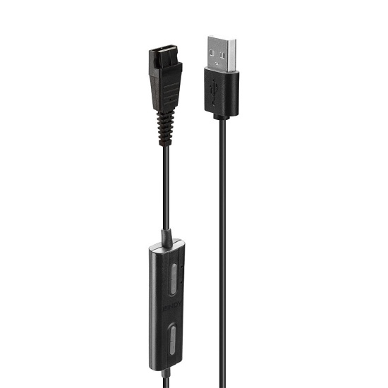 Lindy USB Type A to Jabra Quick Disconnect Headset Adapter Image