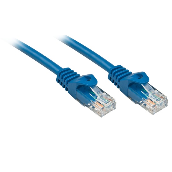 Lindy RJ-45/RJ-45 Cat6 0.3m networking cable Blue U/UTP (UTP) Image