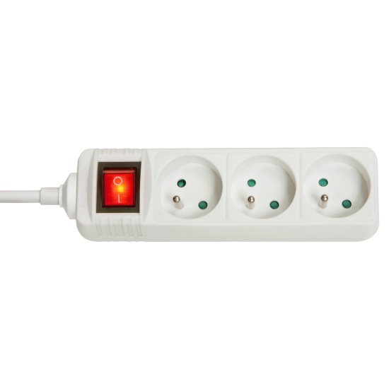 Lindy 73124 power extension 3 AC outlet(s) Indoor White Image