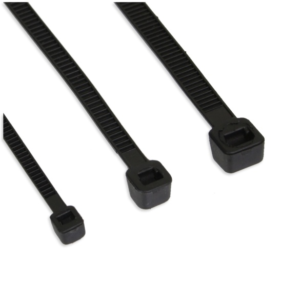InLine Cable Ties length 100mm width 2.5mm black 100 pcs. Image
