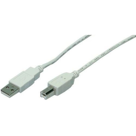 LogiLink 3m USB 2.0 USB cable USB A USB B Grey Image