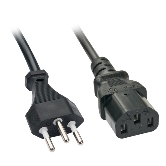 Lindy 30425 power cable Black 0.7 m C13 coupler Image