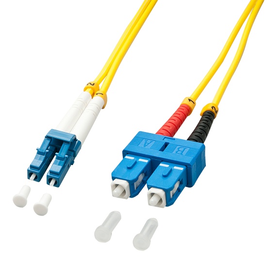 Lindy 20m LC-SC OS2 9/125 Fibre Optic Patch Cable Image