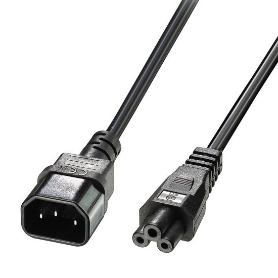 Lindy 5m C5 to C14 Mains Cable, lead free Image