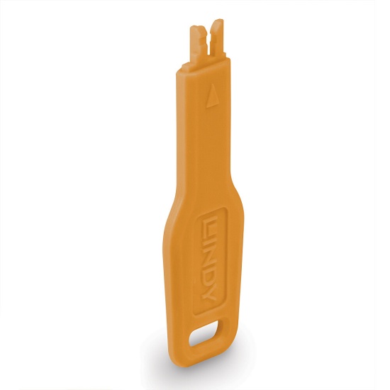 Lindy RJ45 Port Blocker key, Orange Image