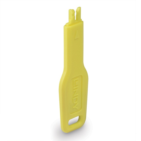 Lindy RJ45 Port Blocker key, Yellow Image