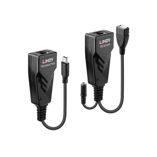Lindy 100m USB 2.0 Type C Cat.6 Extender Image