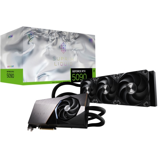 MSI SUPRIM GEFORCE RTX 5090 32G LIQUID SOC graphics card NVIDIA 32 GB GDDR7 Image