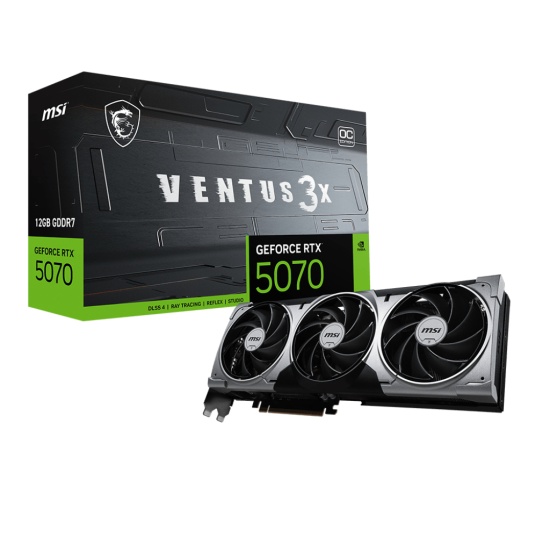 MSI VENTUS GeForce RTX 5070 12G 3X OC NVIDIA 12 GB GDDR7 Image