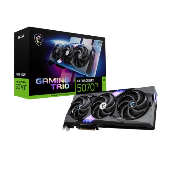 MSI GAMING GeForce RTX 5070 Ti 16G TRIO OC NVIDIA 16 GB GDDR7 Image