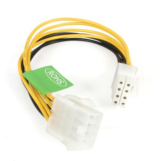 StarTech.com 8in EPS 8 Pin Power Extension Cable Image