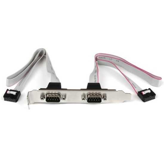 StarTech.com 2 Port 16in DB9 Serial Port Bracket to 10 Pin Header Image