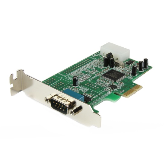 StarTech.com 1-port PCI Express RS232 Serial Adapter Card - PCIe RS232 Serial Host Controller Card - PCIe to Serial DB9 - 16550 UART - Low Profile Expansion Card - Windows & Linux Image