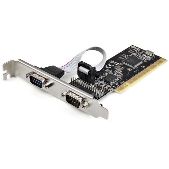 StarTech.com PCI Serial Parallel Combo Card with Dual Serial RS232 Ports (DB9) & 1x Parallel LPT Port (DB25) - PCI Combo Adapter Card - PCI Expansion Card Controller - PCI to Printer Card Image