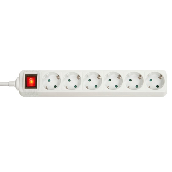 Lindy 73103 power extension 6 AC outlet(s) Indoor White Image