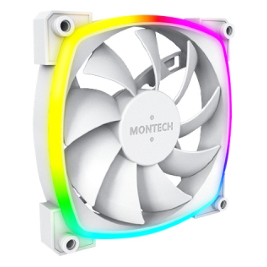 Montech AX120 PWM Computer case Fan 12 cm White 3 pc(s) Image