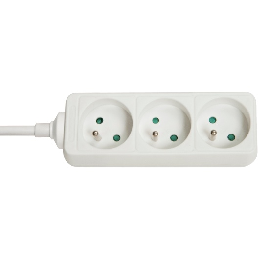 Lindy 73120 power extension 3 AC outlet(s) Indoor White Image