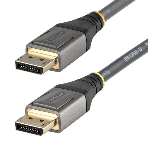 StarTech.com 1ft (30cm) DisplayPort 1.4 Cable - 8K 60Hz HDR10 - Ultra HD 4K 120Hz Video - DP 1.4 Cable / Cord - For Monitors/Displays - DisplayPort to DisplayPort Cable - M/M Image