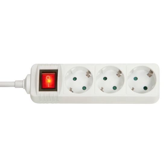 Lindy 73101 power extension 3 AC outlet(s) Indoor White Image