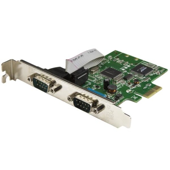 StarTech.com 2-Port PCI Express Serial Card with 16C1050 UART - RS232 Image
