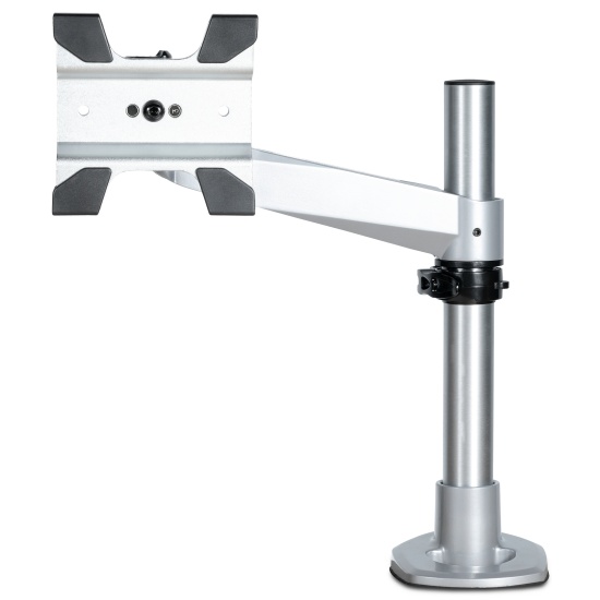 StarTech.com Desk Mount Monitor Arm - VESA or Apple iMac/Thunderbolt or Ultrawide Display up to 14kg - Articulating Height Adjustable Single Desktop Monitor Pole Mount - Clamp/Grommet Image