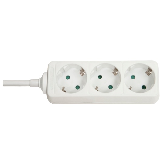 Lindy 73100 power extension 3 AC outlet(s) Indoor White Image