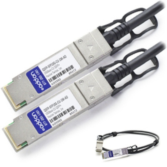 AddOn Networks QSFP-SFP10G-CU-2M-AO InfiniBand/fibre optic cable QSFP+ SFP+ Black Image