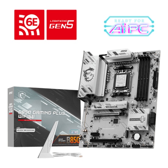 MSI B850 GAMING PLUS WIFI6E motherboard AMD B850 Socket AM5 ATX Image