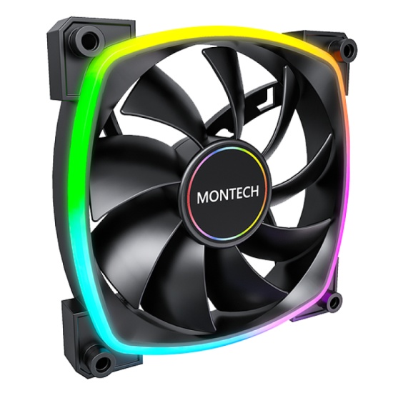 Montech AX140 PWM Computer case Fan 14 cm Black 1 pc(s) Image