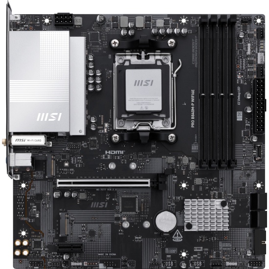 MSI PRO B840M-P WIFI6E motherboard AMD B840 Socket AM5 micro ATX Image