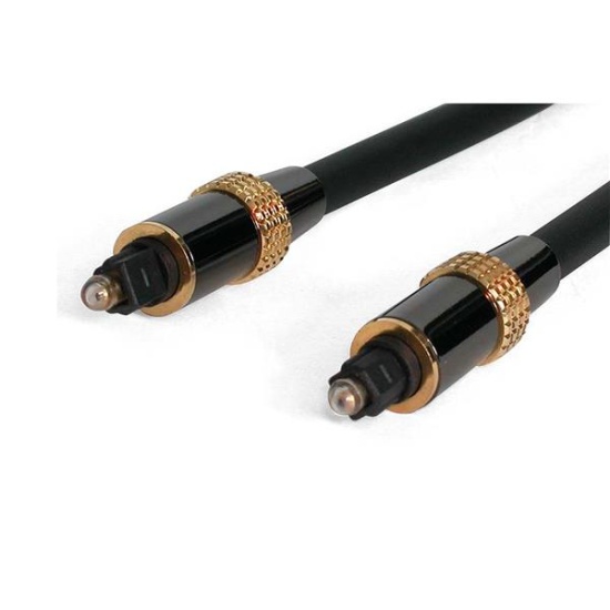 StarTech.com 20 ft Premium Toslink Digital Optical SPDIF Audio Cable Image