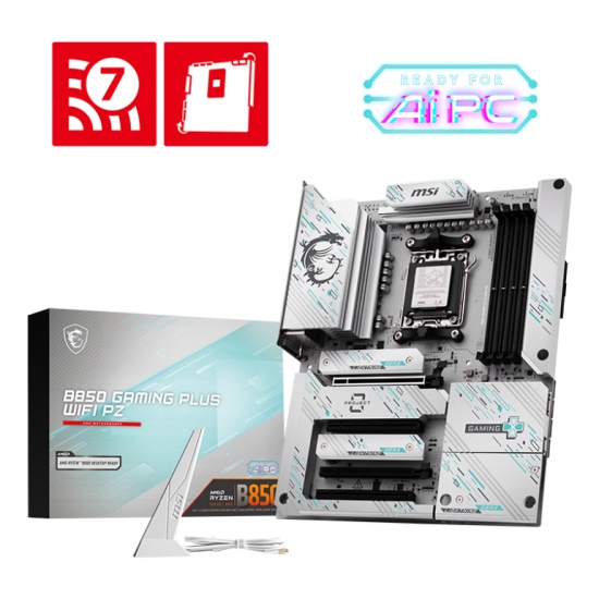 MSI B850 GAMING PLUS WIFI PZ motherboard AMD B850 Socket AM5 ATX Image