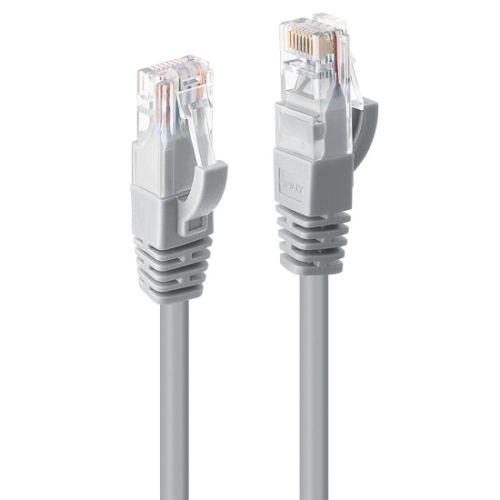 Lindy 15m Cat.6 U/UTP Network Cable, Grey Image