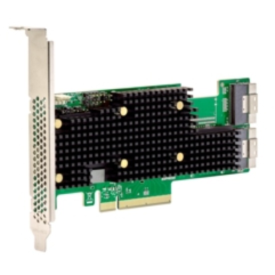 Broadcom BCM HBA 9600-16i SAS/SATA/NVMe interface cards/adapter Internal SFF-8654 Image