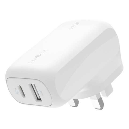 Belkin WCB009MYWH mobile device charger Universal White AC Fast charging Indoor Image