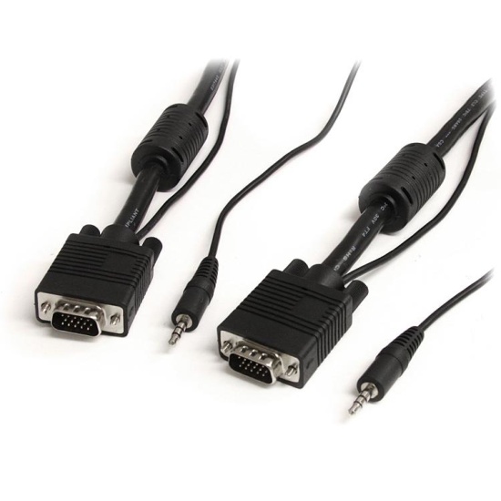 StarTech.com 5m Coax High Resolution Monitor VGA Video Cable with Audio HD15 M/M Image
