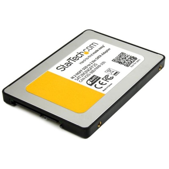StarTech.com M.2 SSD to 2.5in SATA III Adapter - M.2 Solid State Drive Converter with Protective Housing Image